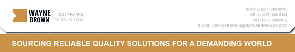 Wayne Brown Phone: 903-596-9870 Cell Phone: 817-296-5145 E-mail: wayne@waynebrownms.com